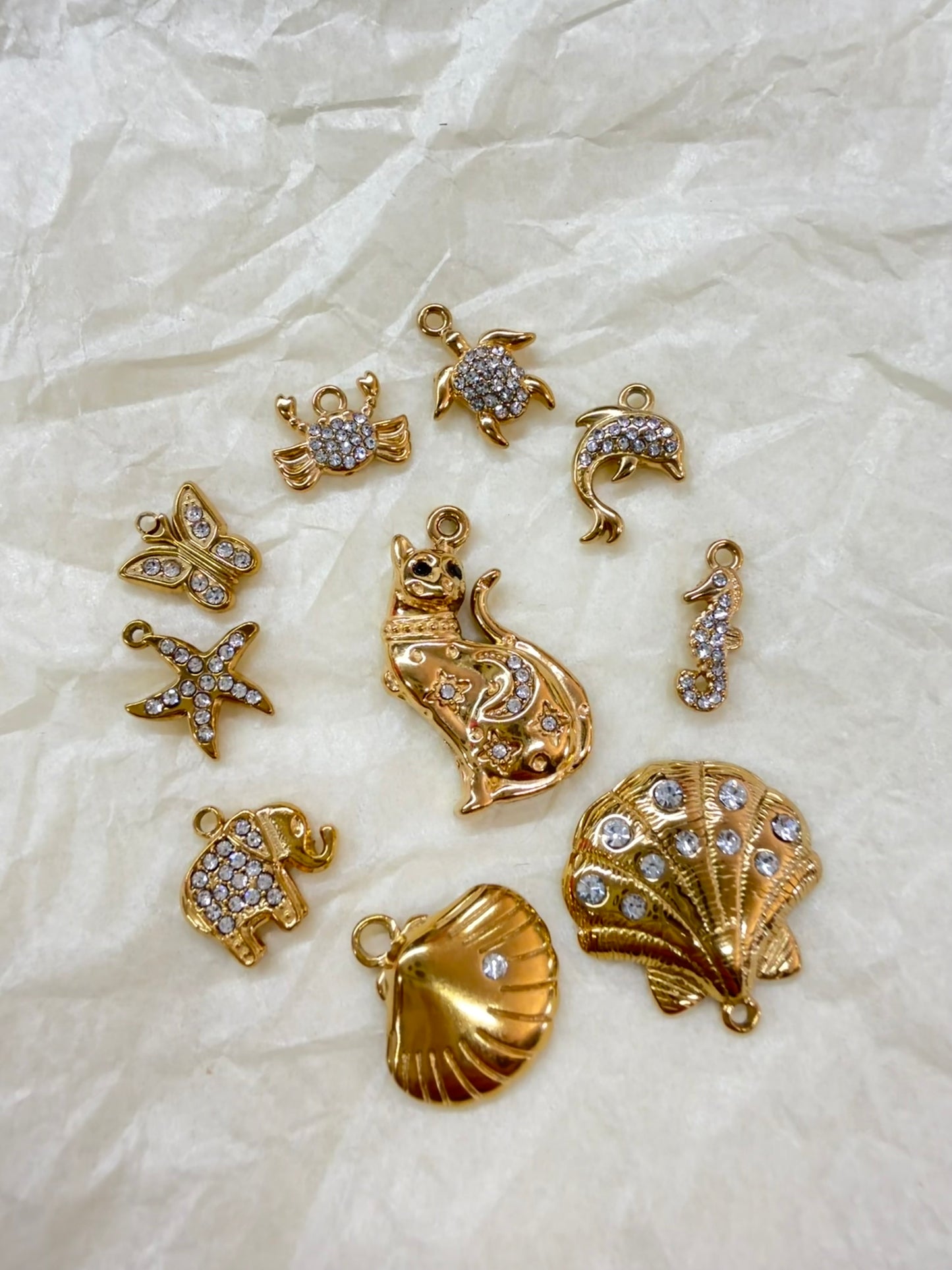 CHARM con strass 1pz