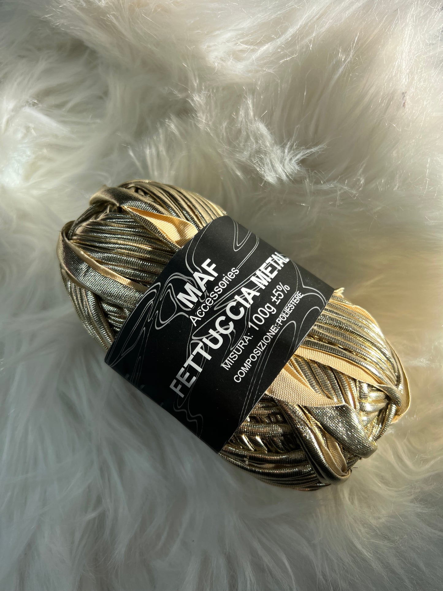 LYCRA METAL 100gr oro bianco
