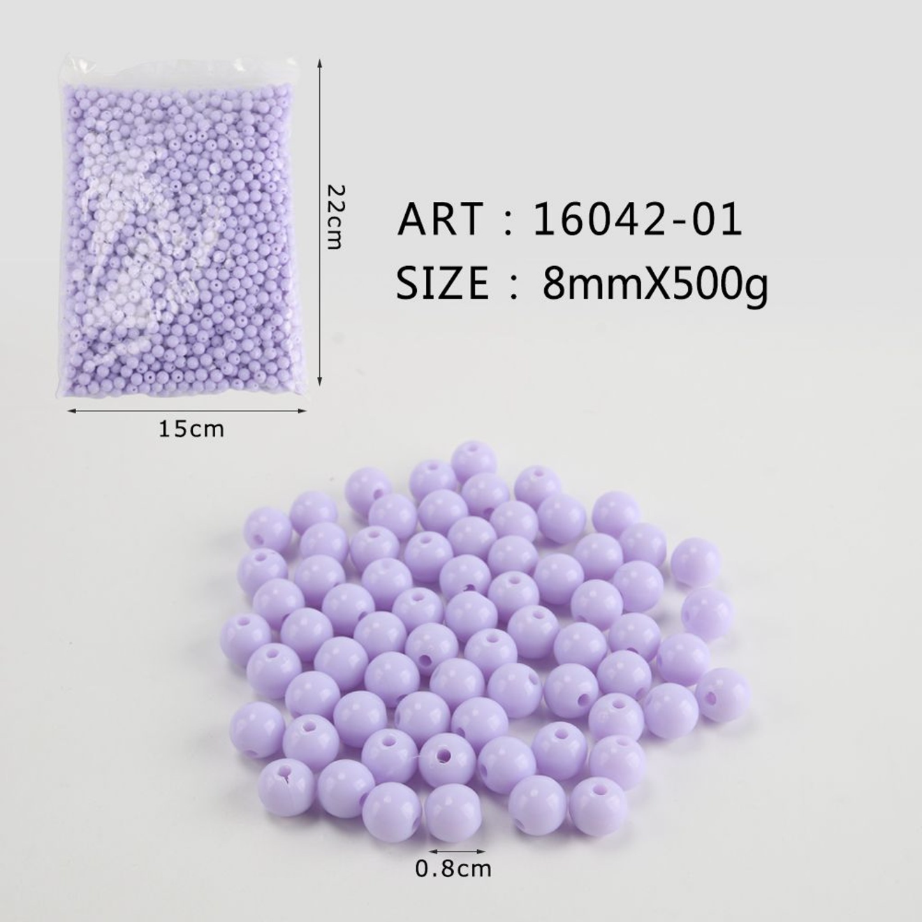 Perline 500gr normali lilla