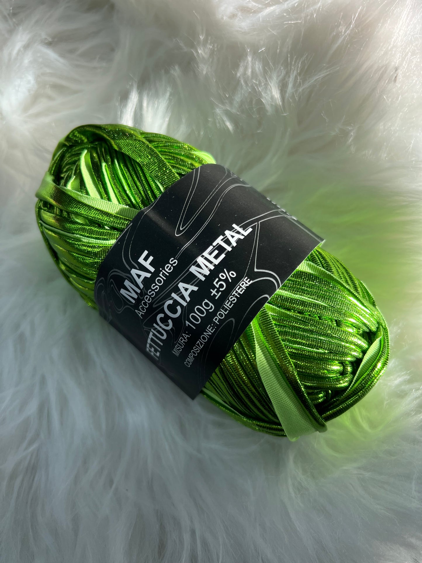 LYCRA METAL 100gr verde acido