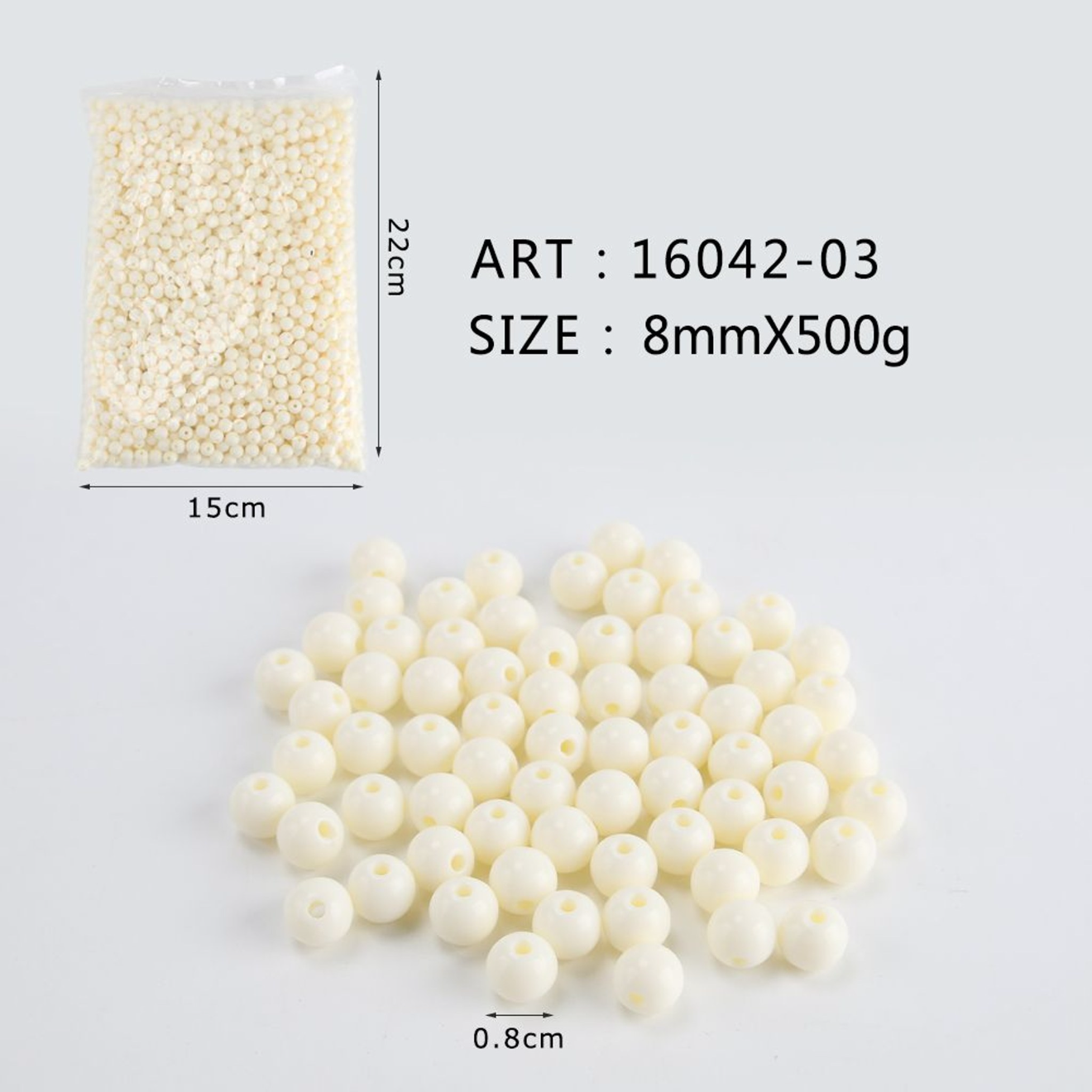 Perline 500gr normali panna