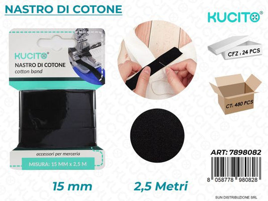 NASTRO COTONE 15MM