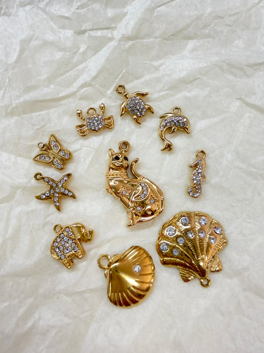 CHARM con strass 1pz