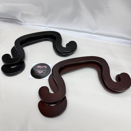 Coppia manici legno