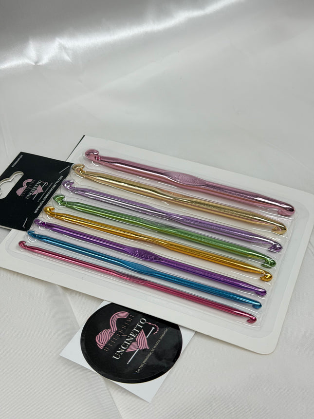 Kit uncinetto doppia punta 8pz