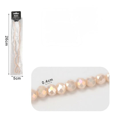 Cristalli in vetro 4mm beige ab