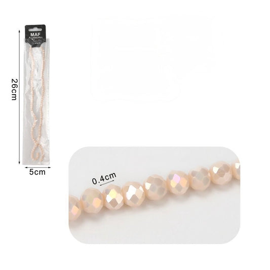 Cristalli in vetro 4mm beige ab