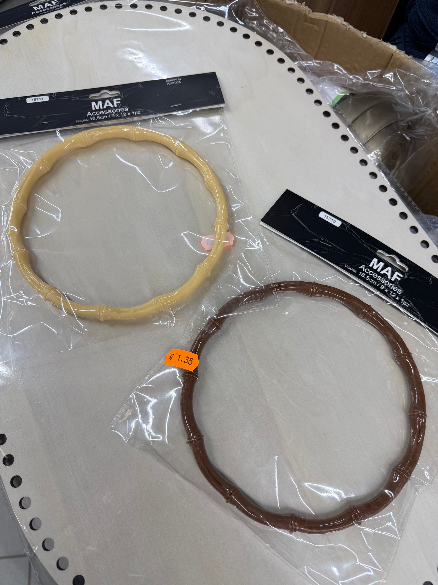 Manico plastica tipo bamboo1pz