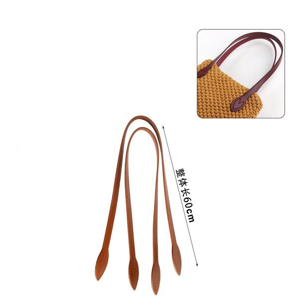 MANICI PELLE MARRONE 60CM