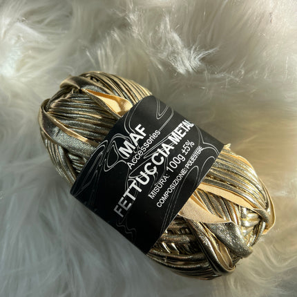 LYCRA METAL 100gr oro bianco