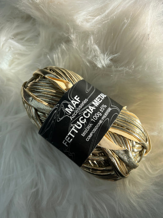 LYCRA METAL 100gr oro bianco