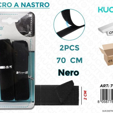 VELCRO A NASTRO 70CM 2PZ