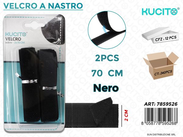 VELCRO A NASTRO 70CM 2PZ