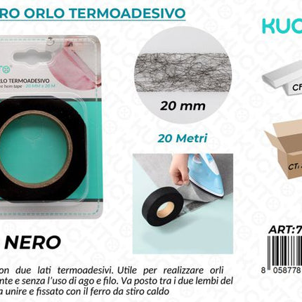 NASTRO ORLO TERMOADESIVO 20MM
