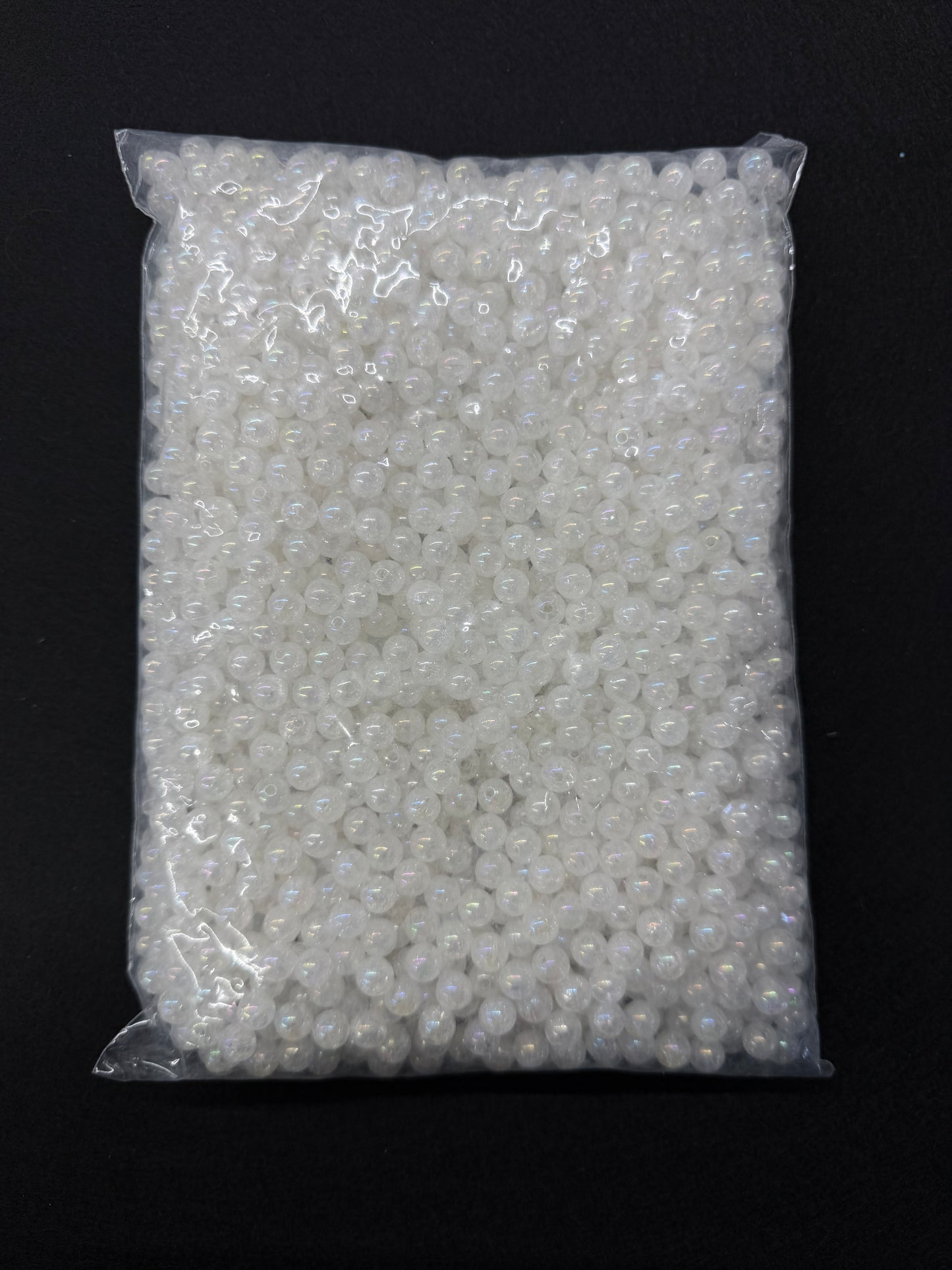 Perline 500gr specchiate bianco perla