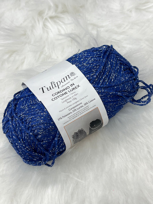 Cordino in cotone lurex 100gr