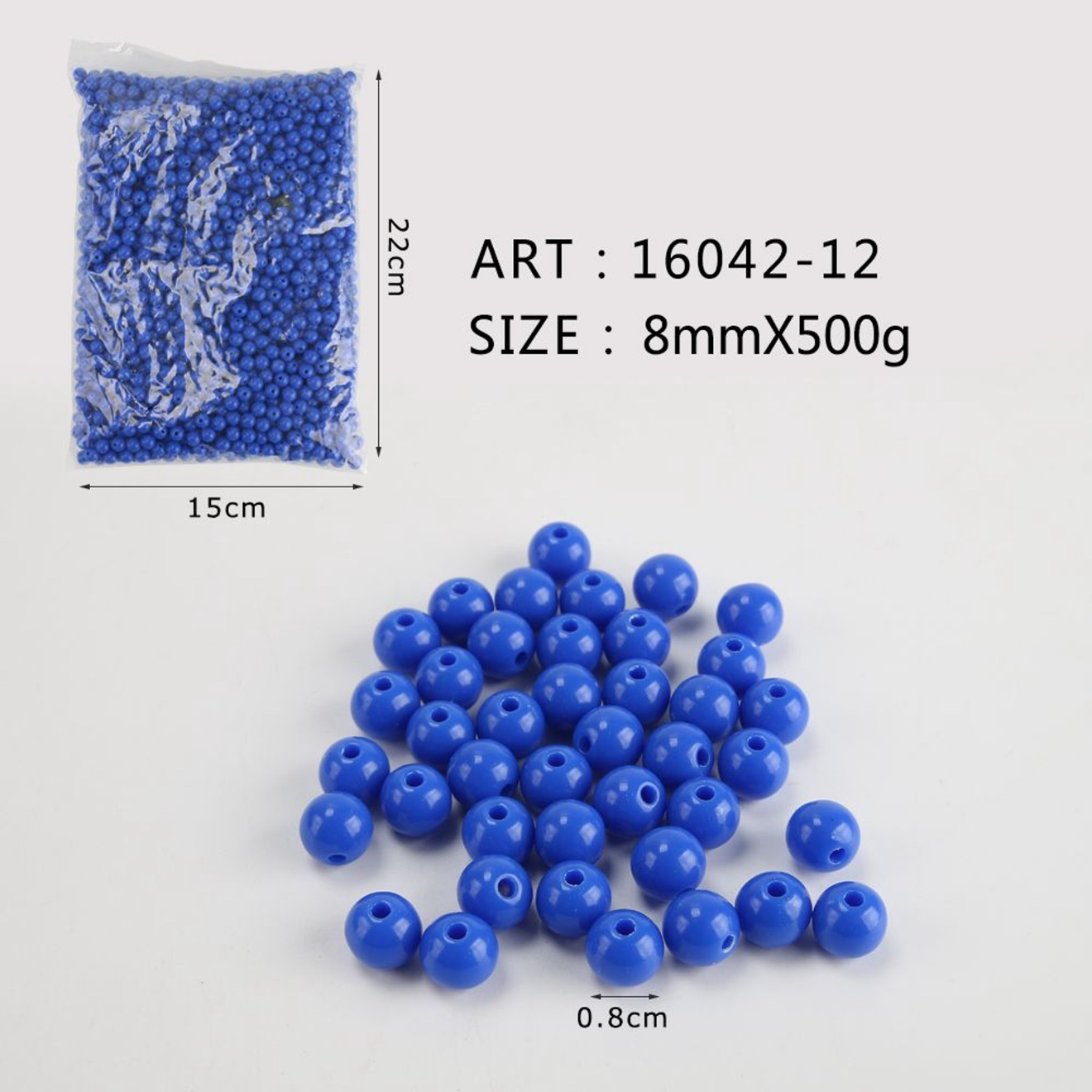Perline 500gr normali blu