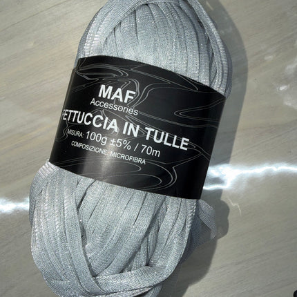 Fettuccia tulle lurex