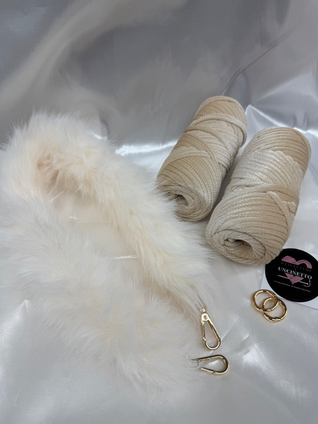 VELVET 200gr+ MANICO PELUCHE + ganci