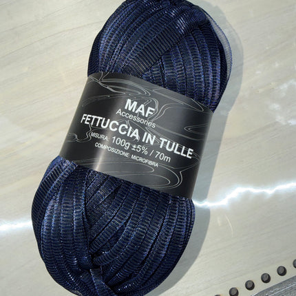 Fettuccia tulle lurex