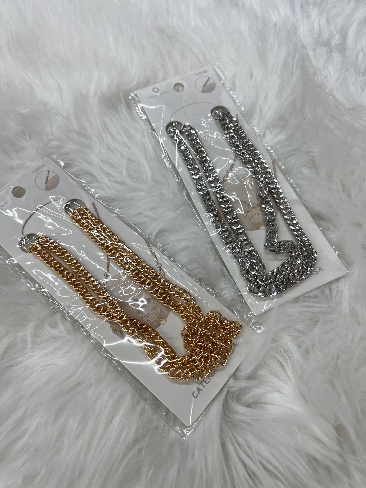 Catenella 120cm con ganci