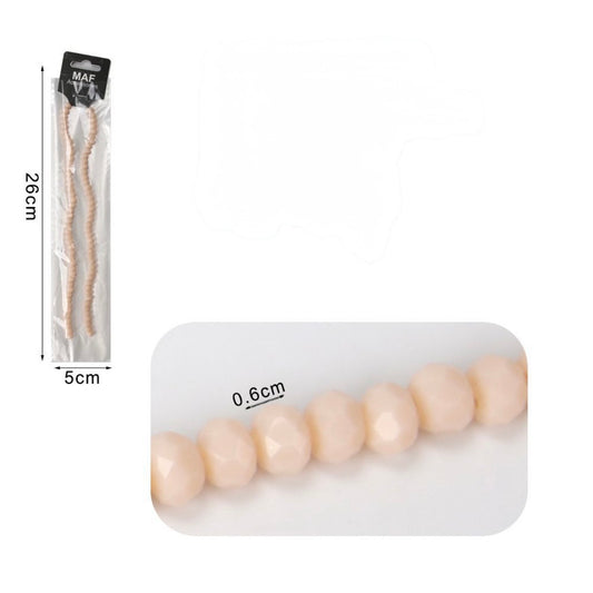 Cristalli di vetro 6mm beige
