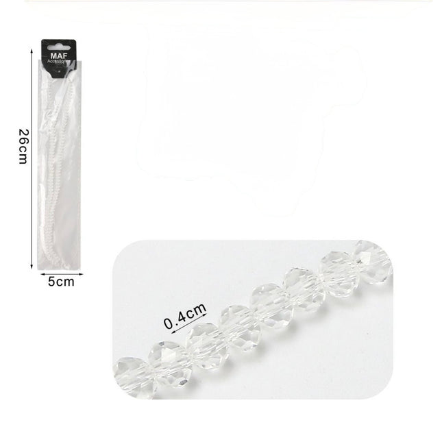 Cristalli in vetro 4mm trasparente
