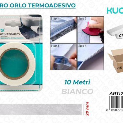 NASTRO ORLO TERMOADESIVO 20MM