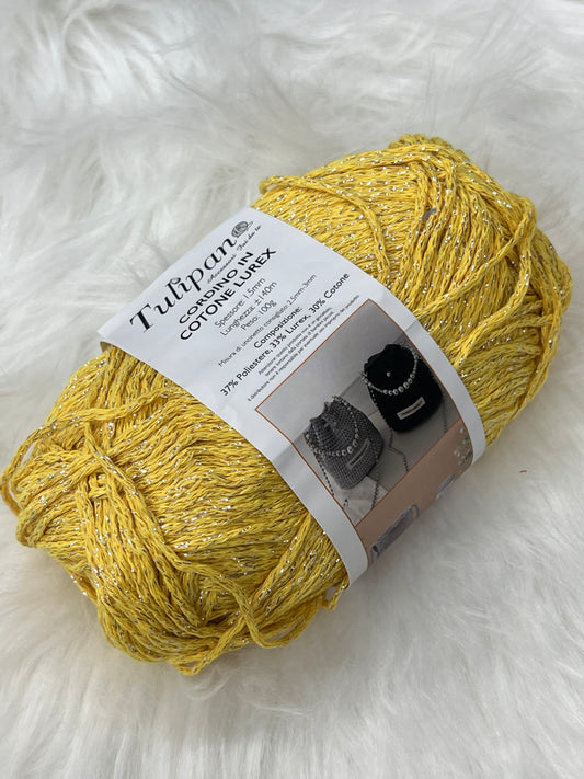 Cordino in cotone lurex 100gr