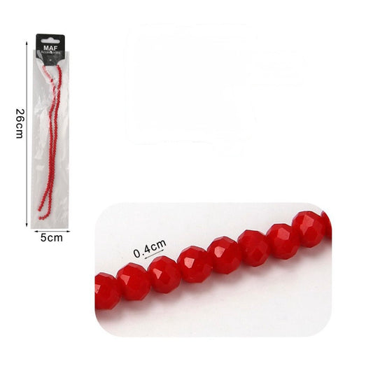 Cristalli in vetro 4mm rosso
