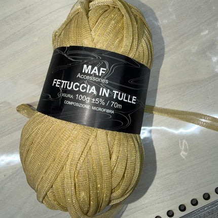 Fettuccia tulle lurex