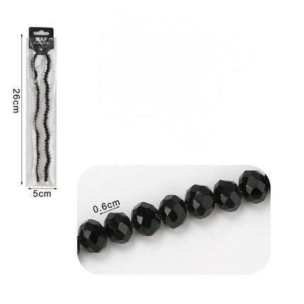 Cristalli di vetro 6mm nero