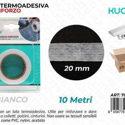 NASTRO TERMOADESIVA 20MM