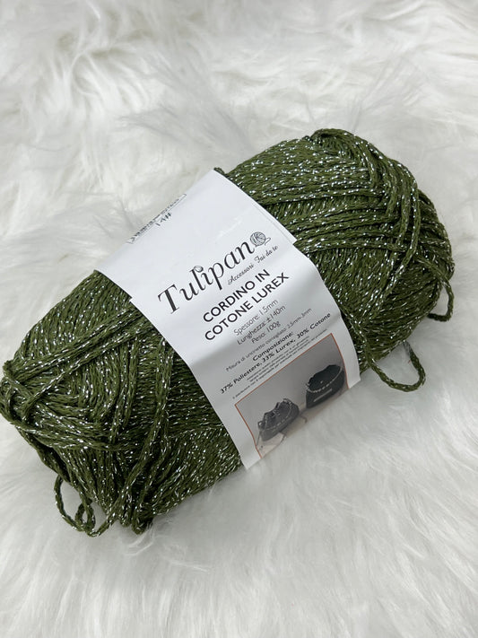 Cordino in cotone lurex 100gr