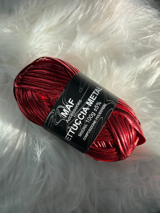 LYCRA METAL 100gr rosso