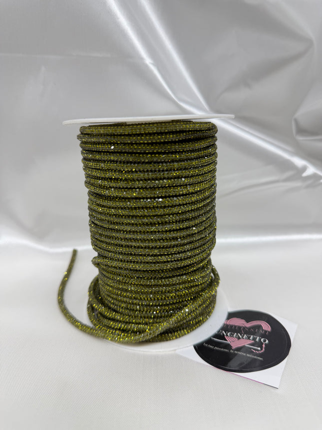 Cordino strass 50metri cachi