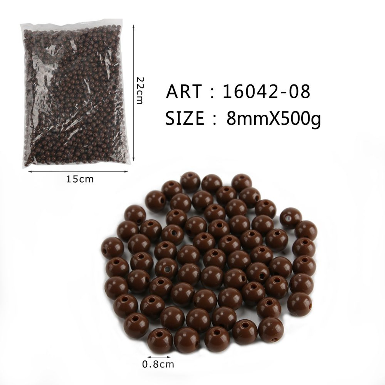 Perline 500gr normali marroni