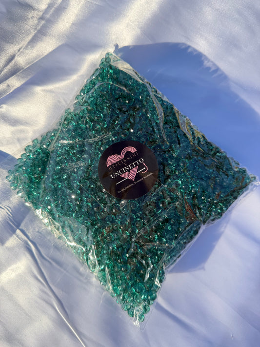 Perline sfaccettate 500gr circa