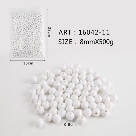 Perline 500gr normali bianche