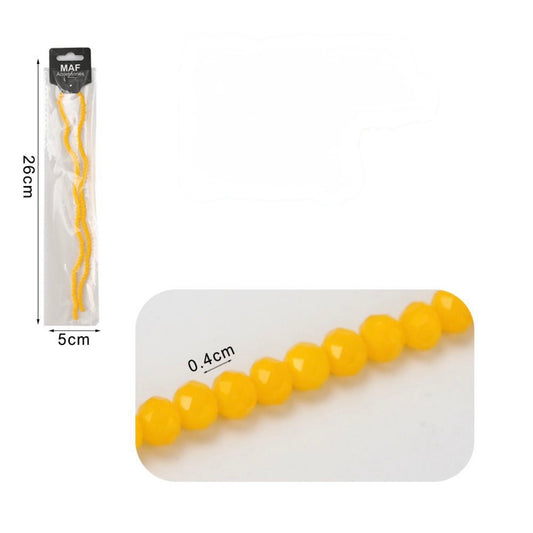 Cristalli in vetro 4mm giallo