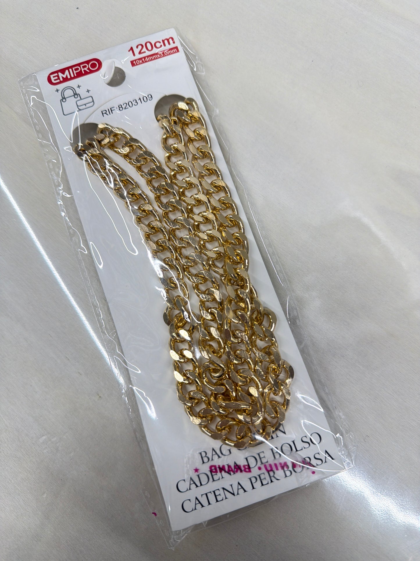Catenella 120cm con moschettoni
