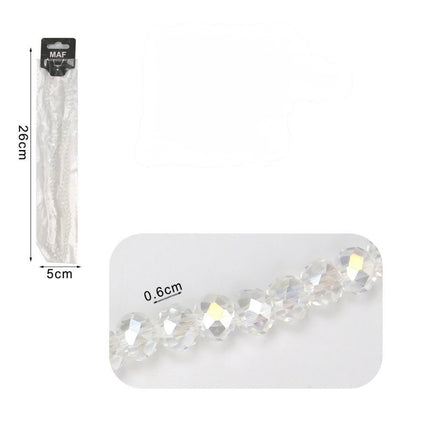 Cristalli di vetro 6mm trasparenti AB