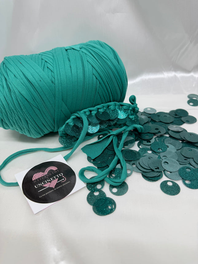 LYCRA 400gr verde smerlado