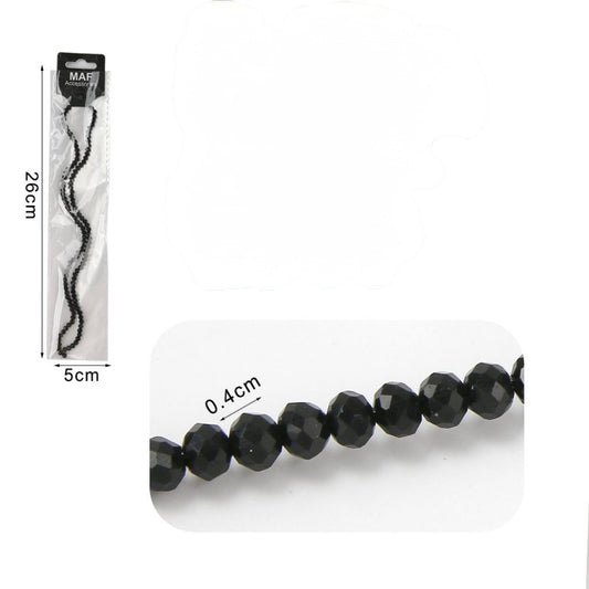 Cristalli in vetro 4mm nero