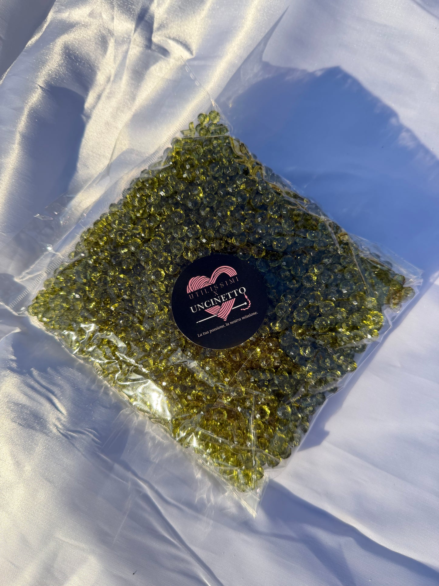 Perline sfaccettate 500gr circa