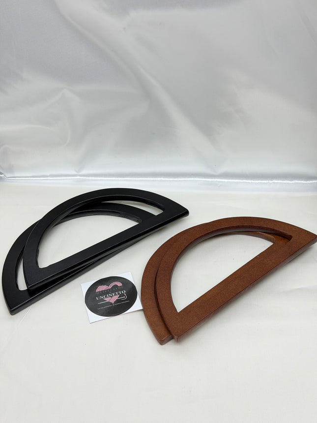 Coppia manici legno