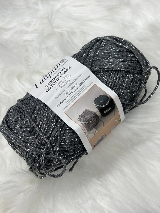 Cordino in cotone lurex 100gr