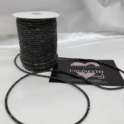 Cordino strass 50 metri antracite