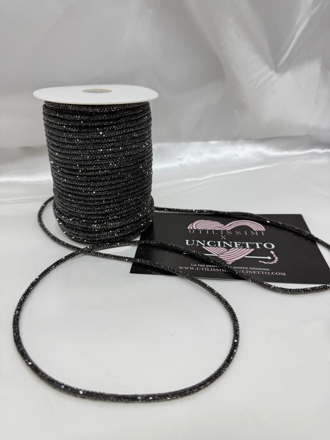 Cordino strass 50 metri antracite