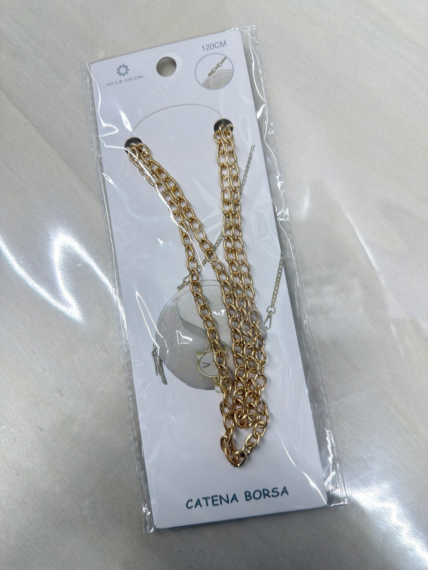 Catenella 120cm con moschettoni